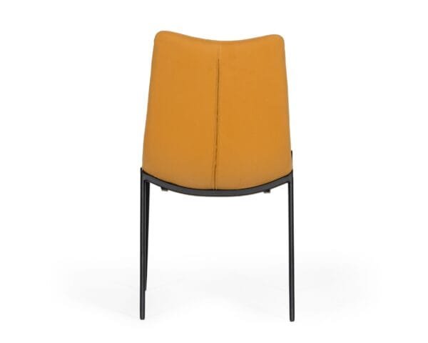 Modrest Hubbell - Industrial Tan Eco-Leather Dining Chair (Set of 2) - Image 4