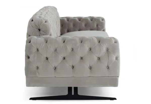 Divani Casa Sepulveda - Modern Grey Fabric Sofa - Image 2