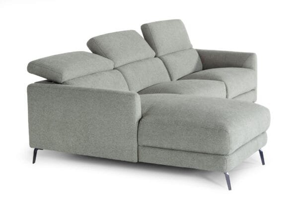 Divani Casa Lupita - Modern Grey Fabric Left Facing Sectional Sofa - Image 2