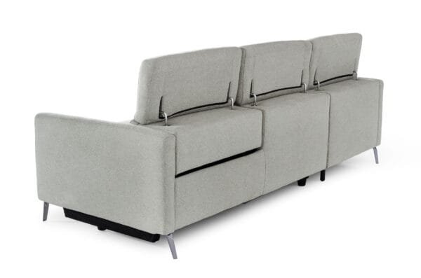 Divani Casa Lupita - Modern Grey Fabric Left Facing Sectional Sofa - Image 4