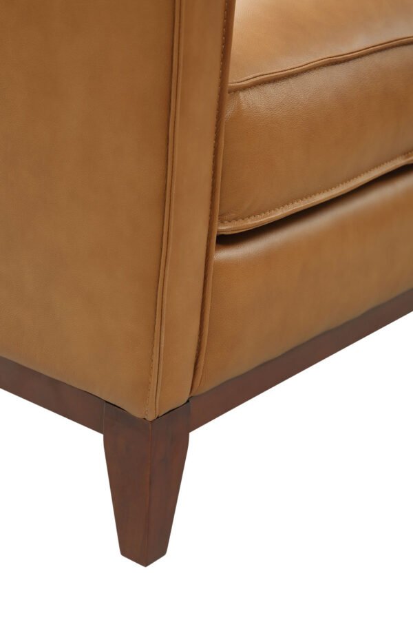 Divani Casa Naylor - Modern Brown Italian Leather Split Chair