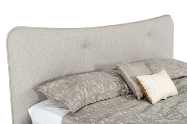 Modrest Alessia - Queen Italian Modern Light Grey Upholstered Bed - Image 3