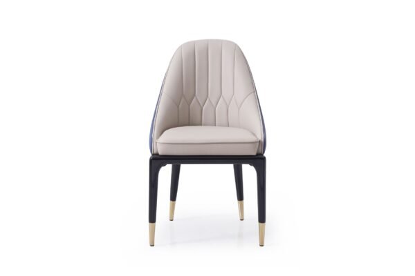 Modrest Marco - Modern Glam Beige & Blue Dining Chair