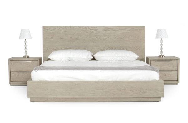 Modrest Samson - Contemporary Grey and Silver Bed - Image 5