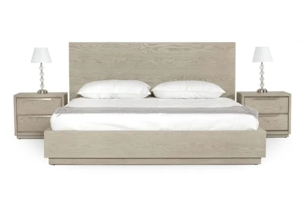 Modrest Samson - Contemporary Grey and Silver Bed - Image 5