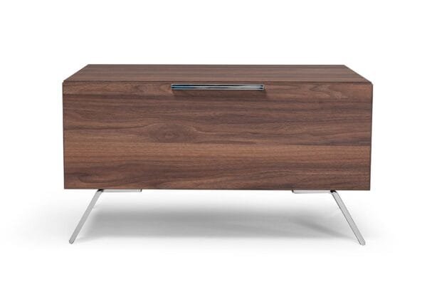 Nova Domus Brooklyn - Italian Modern Walnut Bed + Nightstands Set - Image 2