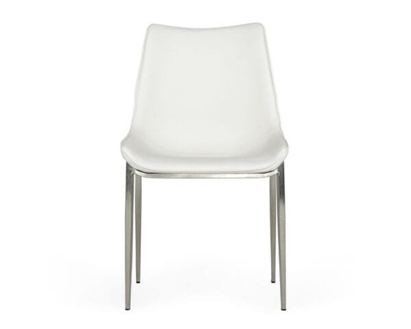 Modrest Frasier - Modern White Eco-Leather Dining Chair (Set of 2) - Image 2