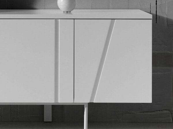 Modrest Mario - Modern White Veneer Buffet - Image 2