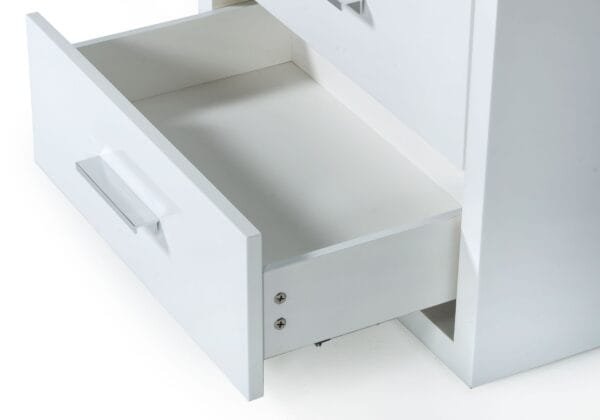 Modrest Adan - Modern White Nightstand - Image 2