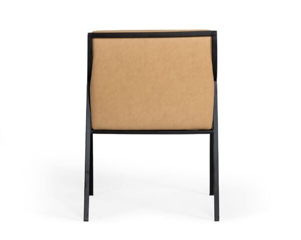 Modrest Raul - Modern Suede Tan Dining Chair - Image 3