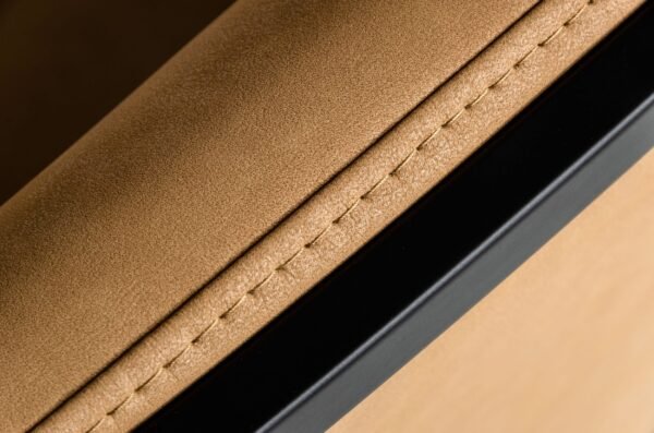 Modrest Raul - Modern Suede Tan Dining Chair - Image 4
