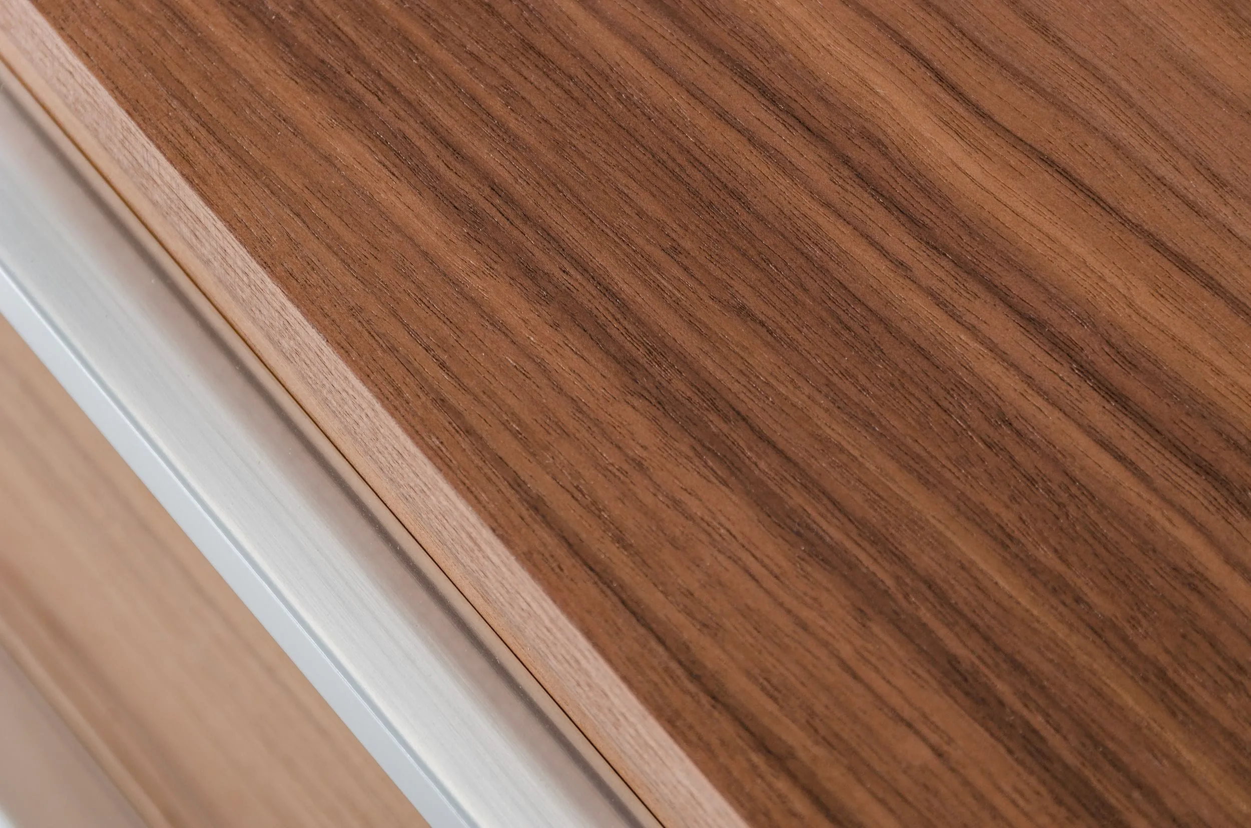 Modrest Heloise - Contemporary Walnut & Stainless Steel Dresser 2 Modrest Heloise - Contemporary Walnut & Stainless Steel Dresser - Image 2