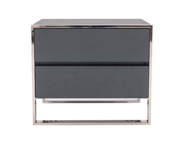 Modrest Jolene - Modern Grey Nightstand - Image 5