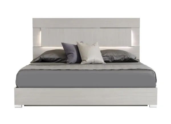 Queen Modrest Ethan Italian Modern Grey Bed - Image 4