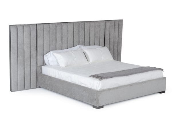 Modrest Buckley - Modern Grey & Black Stainless Steel Bed - Image 2