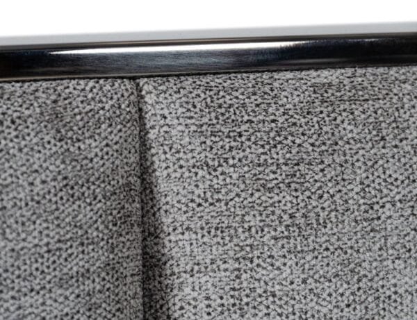 Modrest Buckley - Modern Grey & Black Stainless Steel Bed - Image 3