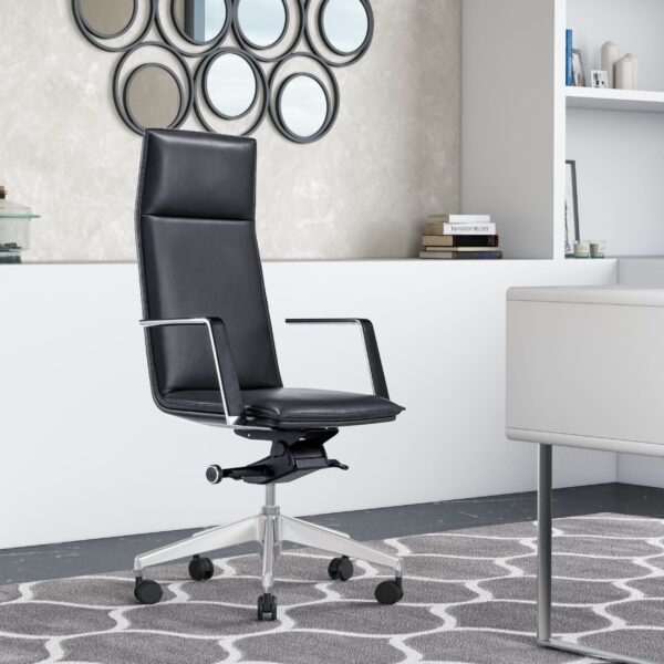 Modrest Gorsky - Modern Black High Back Executive Office Chair - Image 4