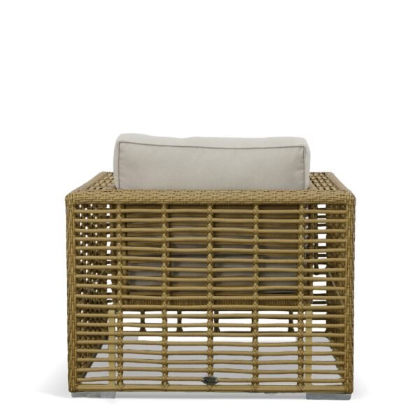 Renava Ko Tao - Outdoor Beige + Wicker Lounge Chair - Image 4