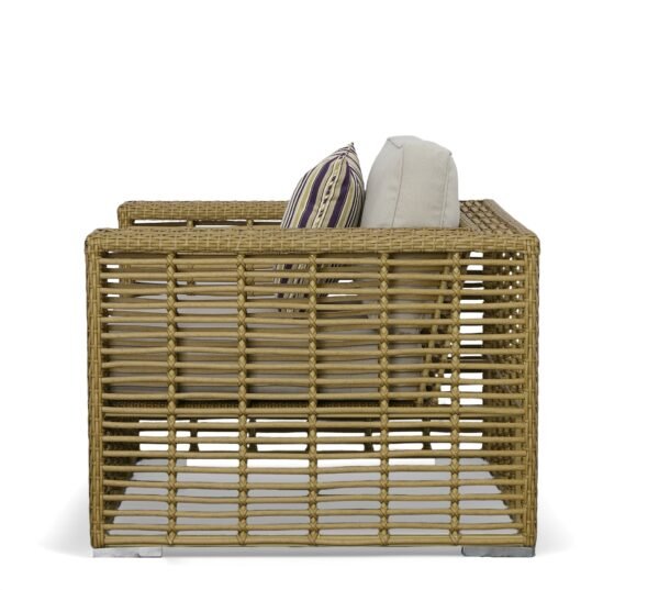 Renava Ko Tao - Outdoor Beige + Wicker Lounge Chair - Image 3