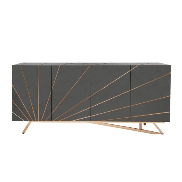 Modrest Katzu- Modern Grey and Rose Gold Buffet - Image 2