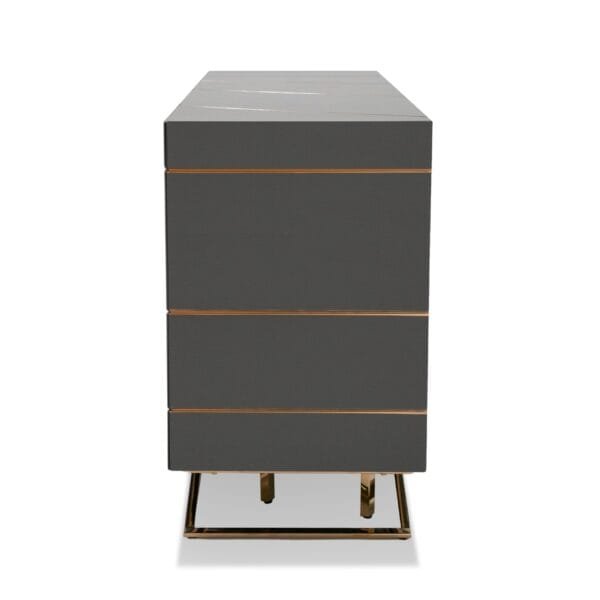 Modrest Katzu- Modern Grey and Rose Gold Buffet - Image 5