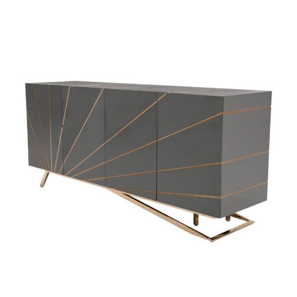 Modrest Katzu- Modern Grey and Rose Gold Buffet - Image 3