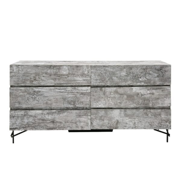 Nova Domus Aria - Italian Modern Multi Grey with texture  Dresser - Image 3