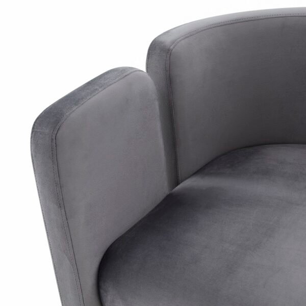 Modrest -Tirta Modern Grey Accent Chair - Image 3