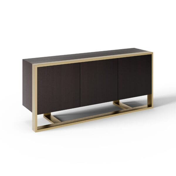 Modrest - Modern Fauna Wenge and Brass Buffet - Image 2