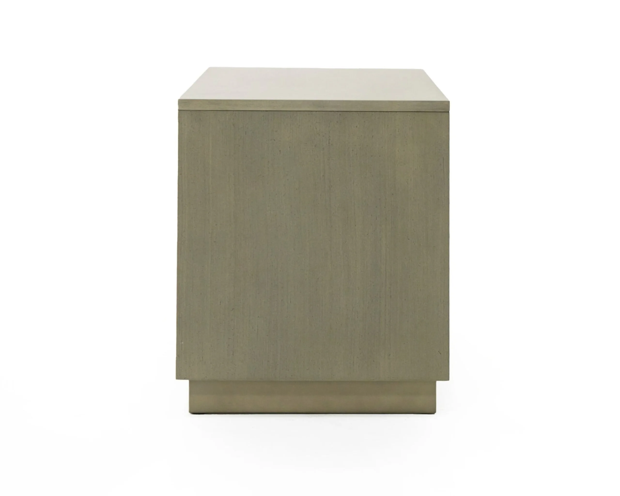 Modrest Nixa - Modern Wide Birch + Brushed Bronze Nightstand - Image 4