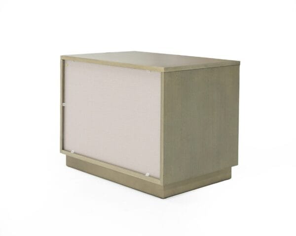 Modrest Nixa - Modern Wide Birch + Brushed Bronze Nightstand - Image 5