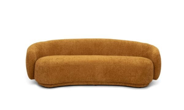 Divani Casa Andrew - Modern Orange Fabric Sofa Set - Image 3