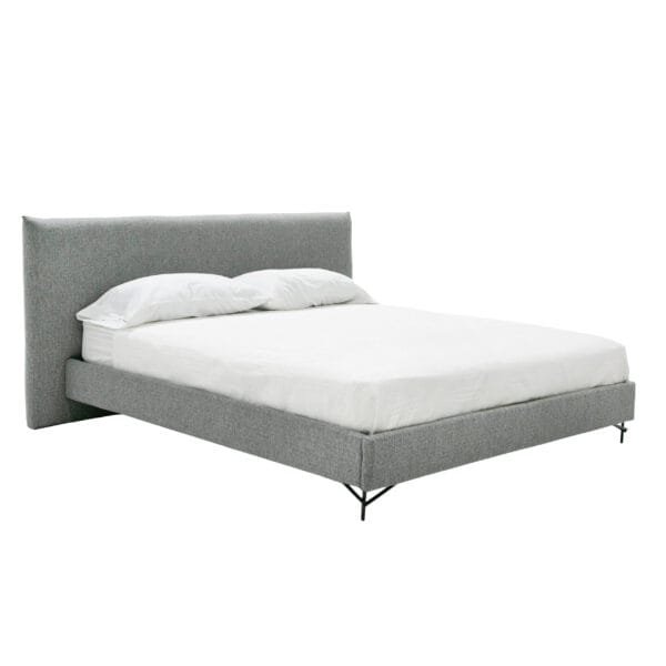 Nova Domus Aria - Italian Modern Grey Fabric Bed - Image 5