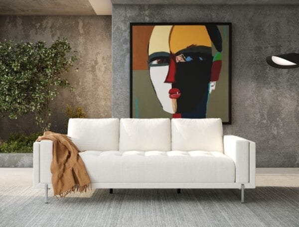 Divani Casa Schmidt - Modern Off White Fabric Sofa - Image 5
