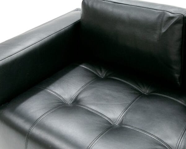 Divani Casa Schmidt - Modern Black Leather Sofa - Image 5