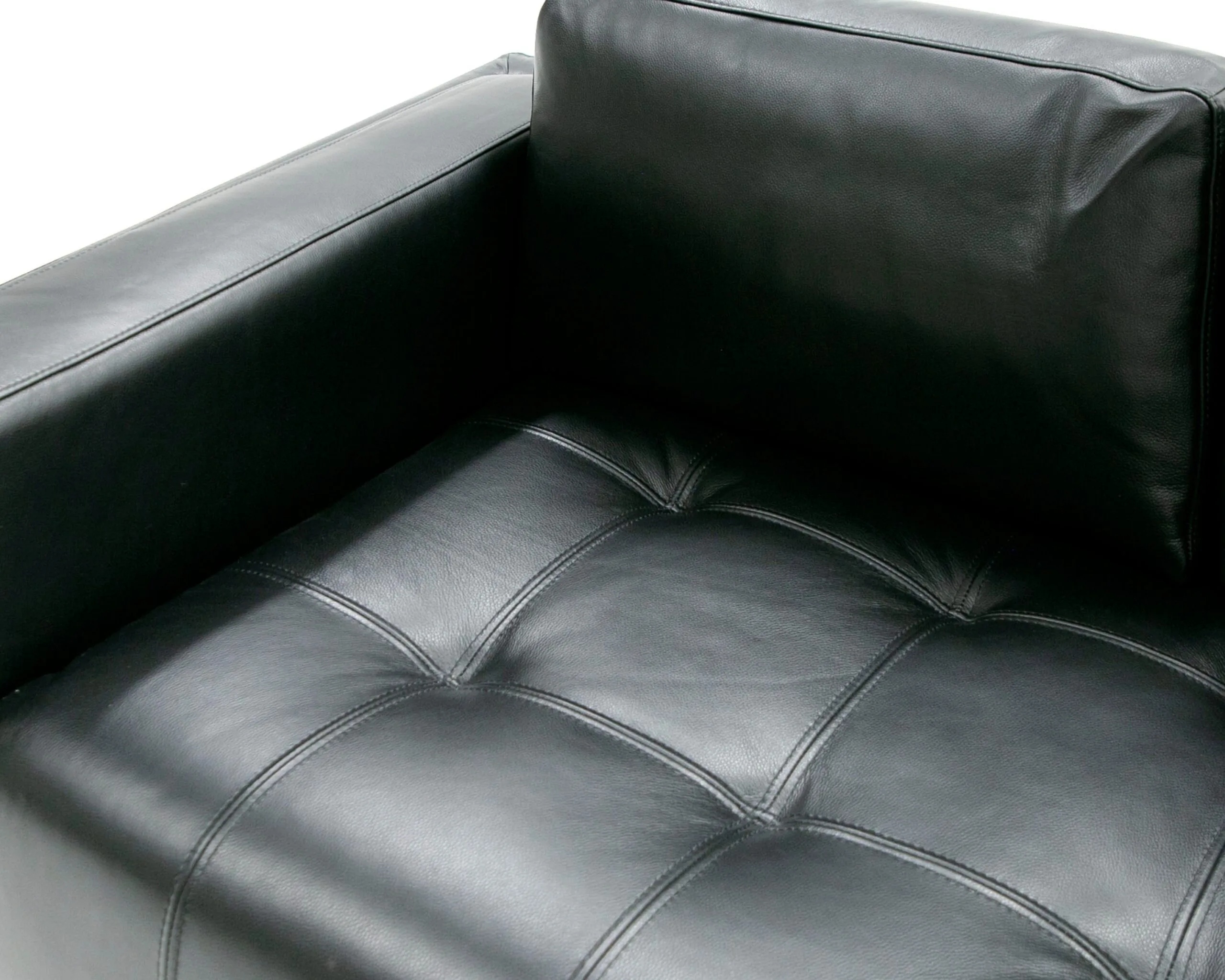 Divani Casa Schmidt - Modern Black Leather Sofa 5 Divani Casa Schmidt - Modern Black Leather Sofa - Image 5