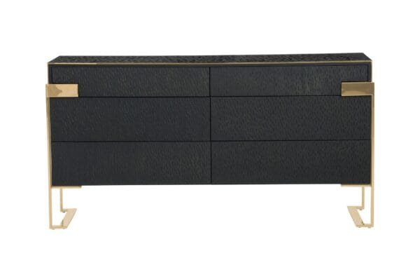 Modrest Rothsay - Modern Wenge + Gold Dresser - Image 2