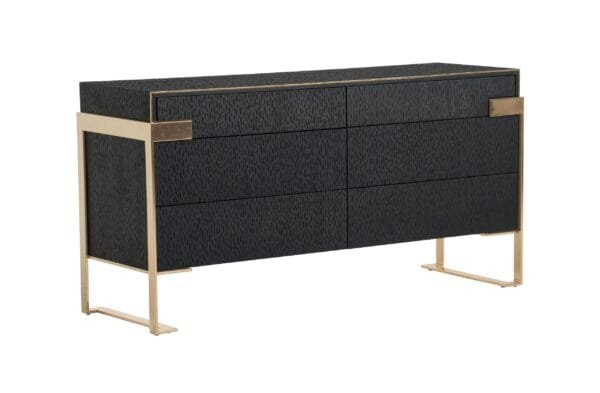 Modrest Rothsay - Modern Wenge + Gold Dresser - Image 3