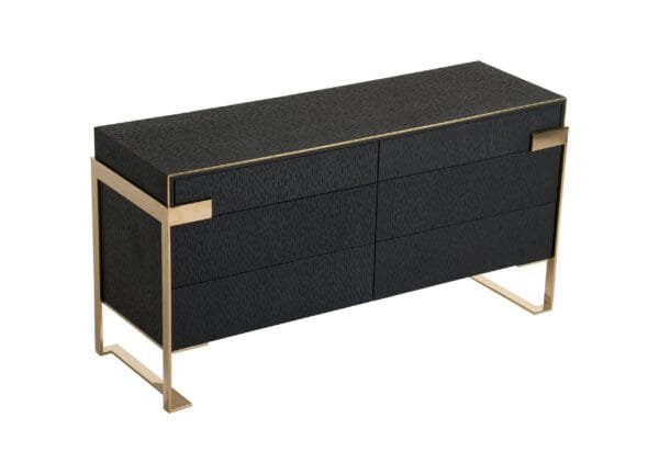 Modrest Rothsay - Modern Wenge + Gold Dresser - Image 4