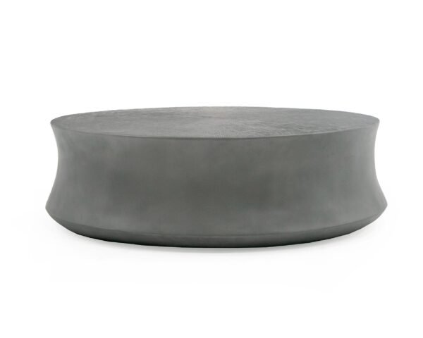 Modrest Airdrie - Modern Antique Grey Small Round Coffee Table - Image 4