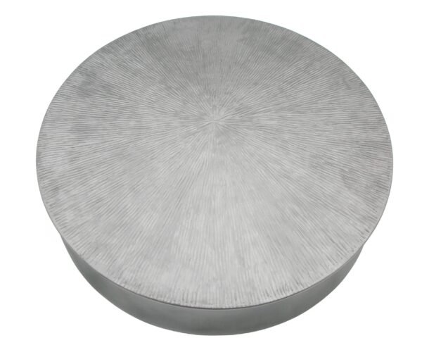 Modrest Airdrie - Modern Antique Grey Small Round Coffee Table - Image 5