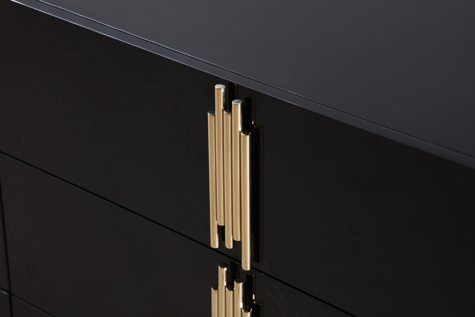 Modrest Token - Modern Black + Gold Wide Dresser - Image 3