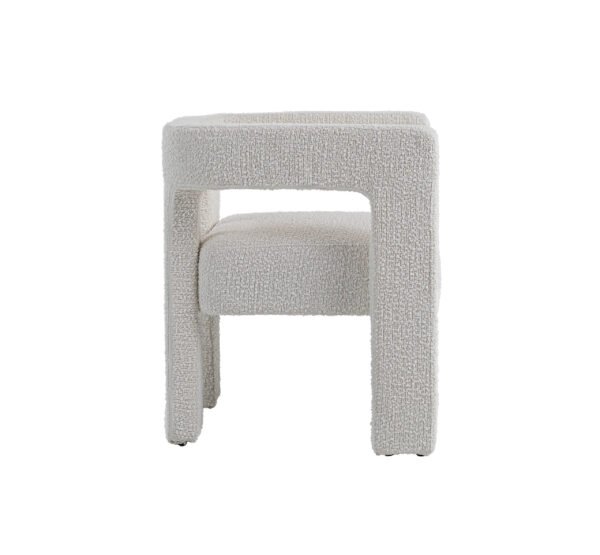 Modrest Drea - Modern White Fabric Dining Chair - Image 5