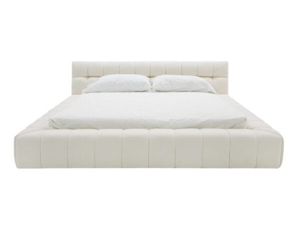 Divani Casa Tyree - Modern Tufted Off-White Fabric Bed - Image 4
