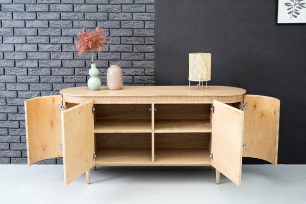 Modrest Miami - Modern Natural Oak Buffet - Image 2