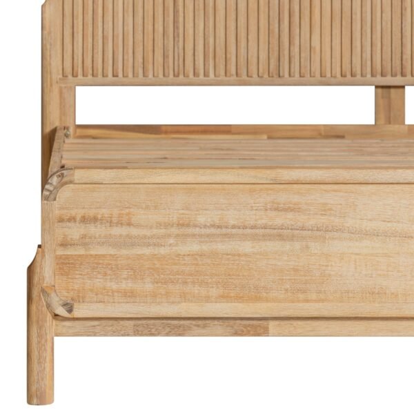 Modrest Mikala - Modern Natural Oak Bed - Image 5