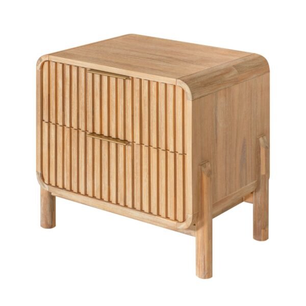 Modrest Mikala - Modern Natural Oak Nightstand