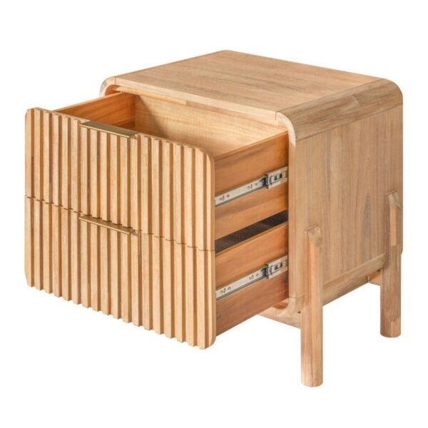 Modrest Mikala - Modern Natural Oak Nightstand - Image 2