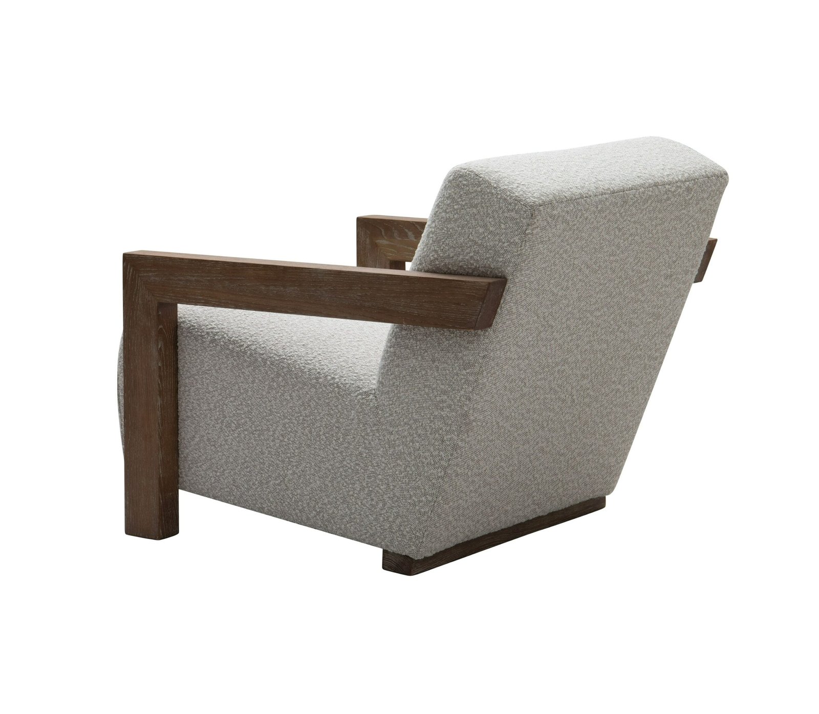 Modrest Rosen - Modern Beige Fabric + Grey Oak Accent Chair 3 Modrest Rosen - Modern Beige Fabric + Grey Oak Accent Chair - Image 3