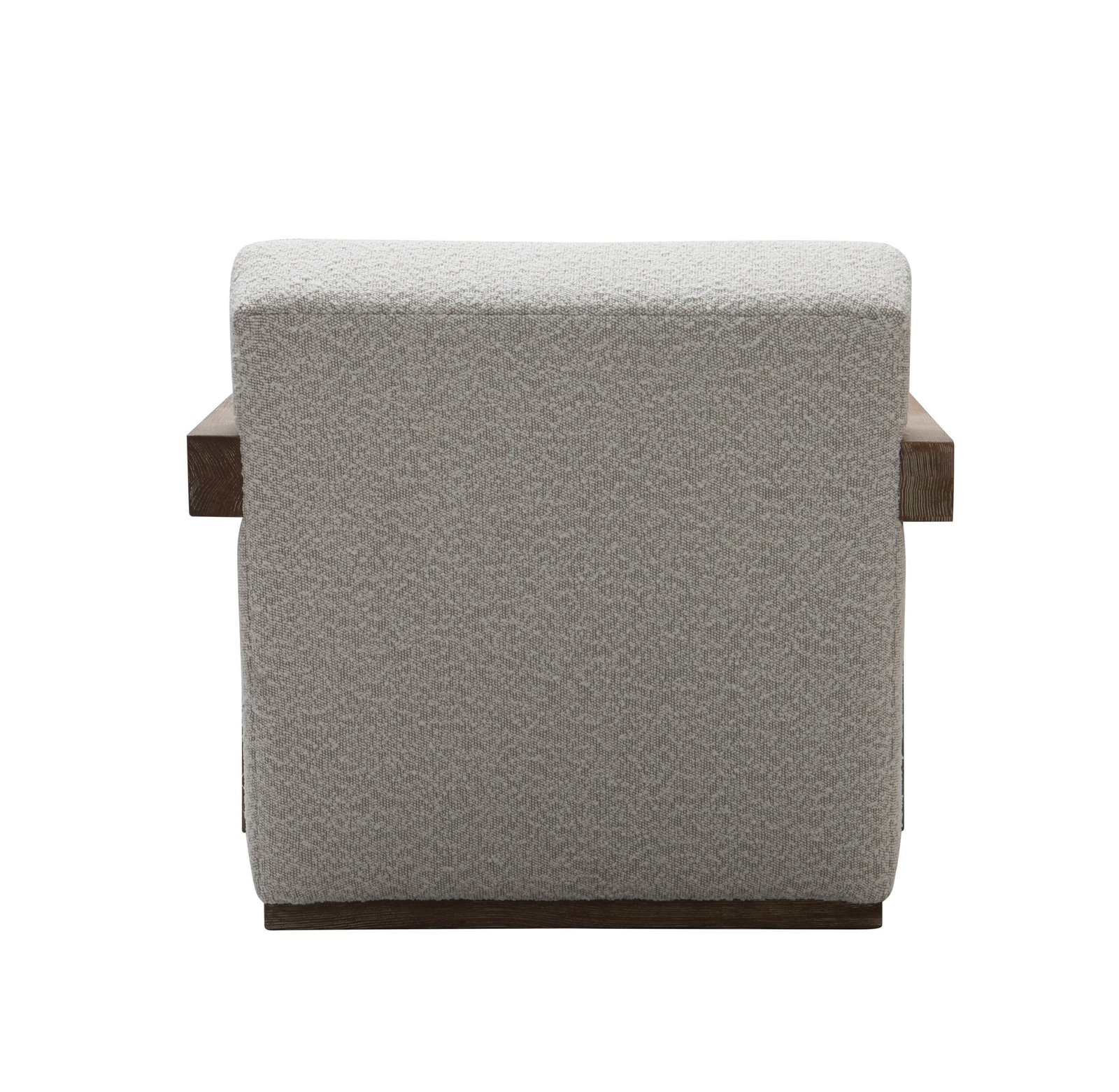 Modrest Rosen - Modern Beige Fabric + Grey Oak Accent Chair 4 Modrest Rosen - Modern Beige Fabric + Grey Oak Accent Chair - Image 4